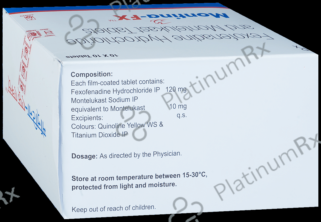 Montina FX 10/120mg Tablet 10s