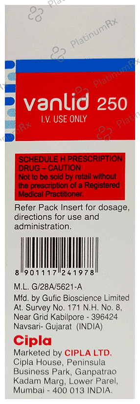 Vanlid 250mg Injection 5 ml