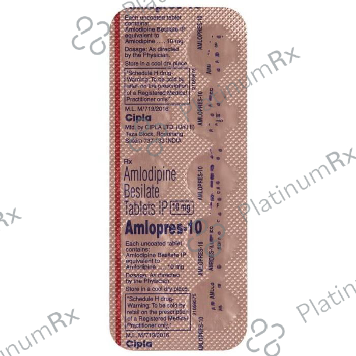 Amlopres 10mg Tablet 10s