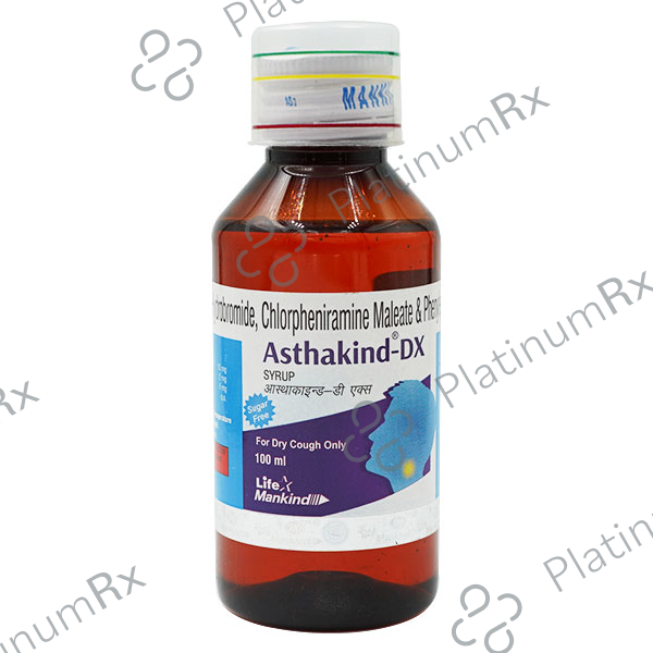 Asthakind DX Syrup Sugar Free 5/2/15mg 100ml