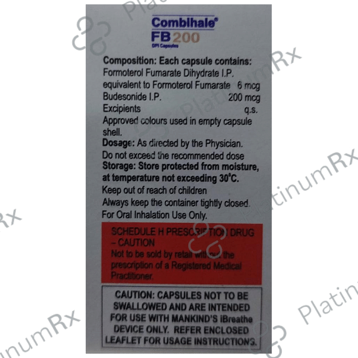 Combihale FB 200/6mcg Capsule 30s
