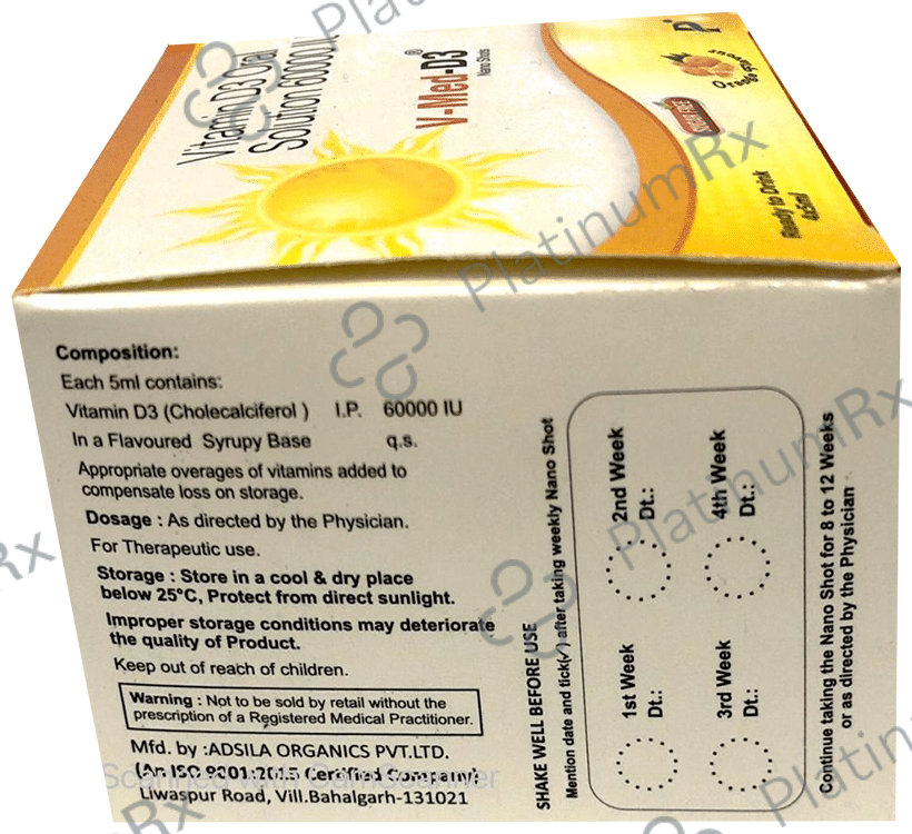 V-Med-D3 Nano Shots Orange Sugar Free