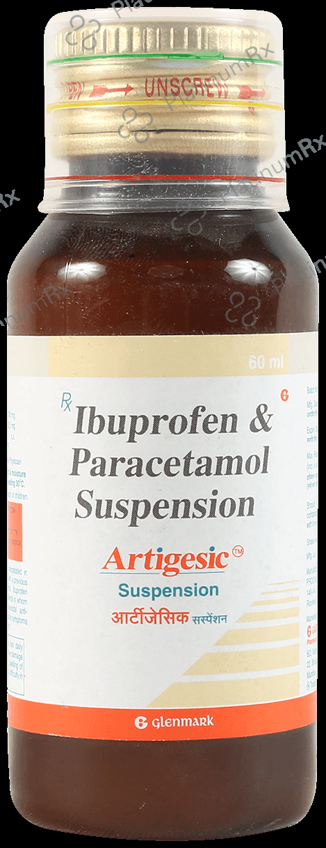 Artigesic 100/162.5mg Suspension 60ml