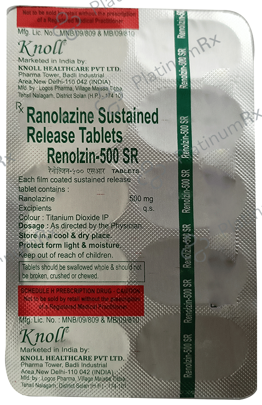 Renolzin 500mg SR Tablet 10s
