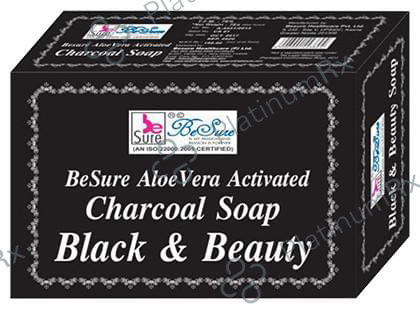 BeSure AloeVera Activated Charcoal Soap 75 gm