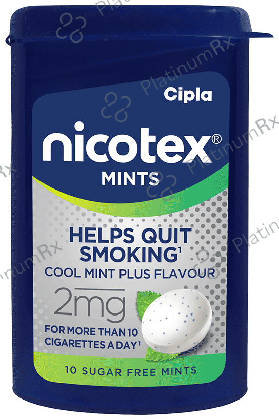 Nicotex 2mg Mints Sugar Free Cool Mint Plus