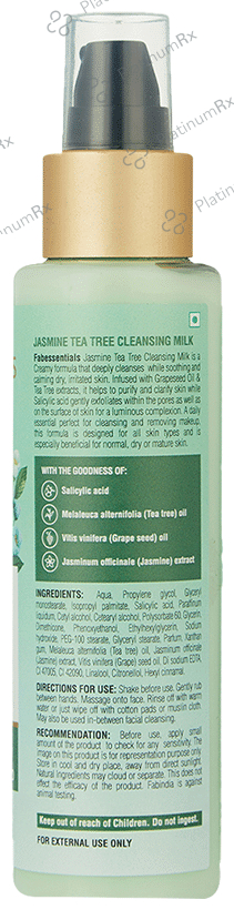 Fabessentials Jasmine Tea Tree Cleansing Milk