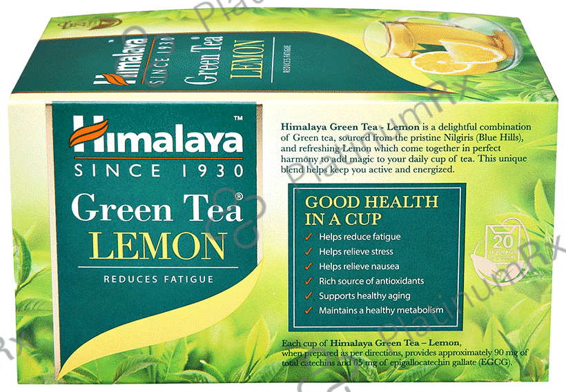 Himalaya Green Tea Sachet (2gm Each) Lemon 20 Sachets