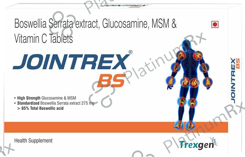 Trexgen Jointrex BS Glucosamine MSM Boswellia Tablet 50 tablets