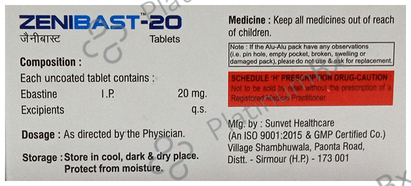 Zenibast 20 Tablet