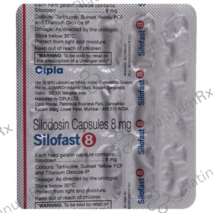 Silofast 8mg Capsule 15s