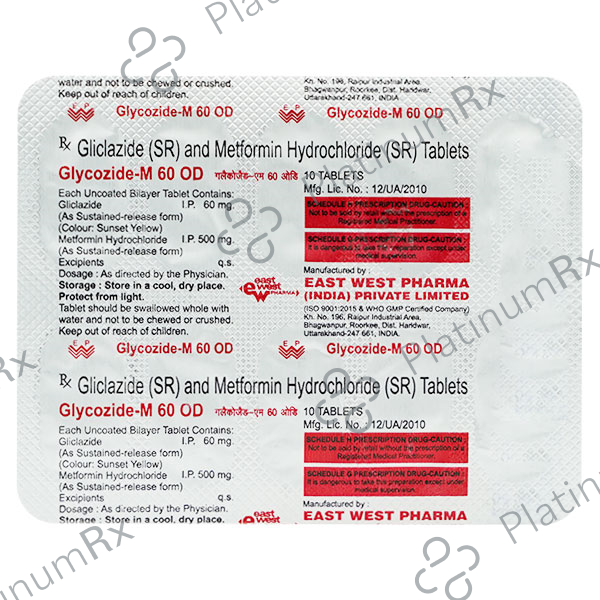 Glycozide M 60mg OD Tablet SR 10s