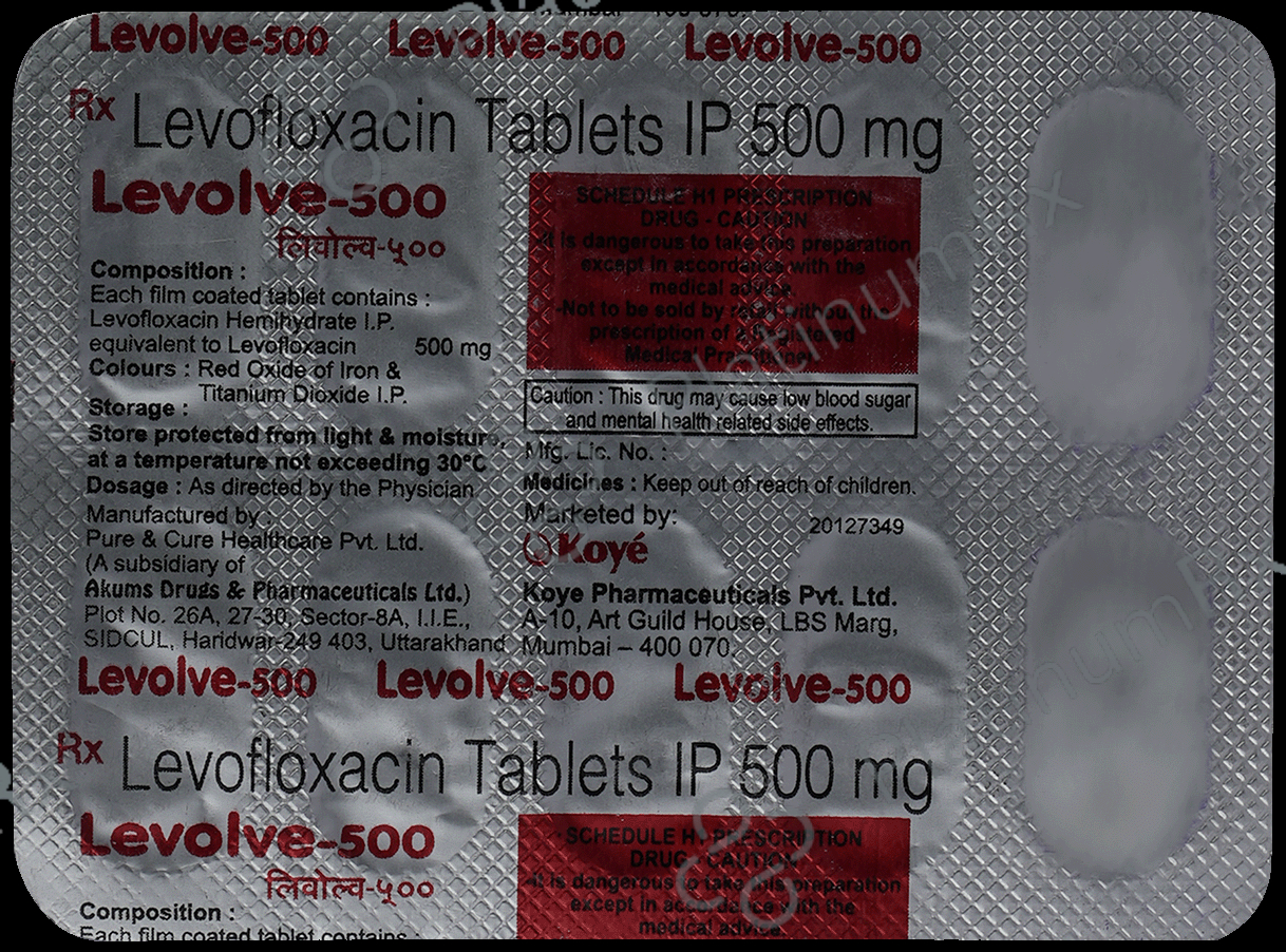 Levolve 500mg Tablet