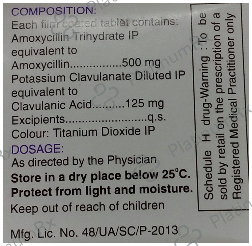 Flemiclav 500/125mg Tablet 10s