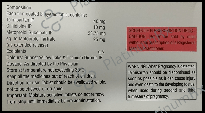 Metosartan LN 25mg Tablet ER 10s