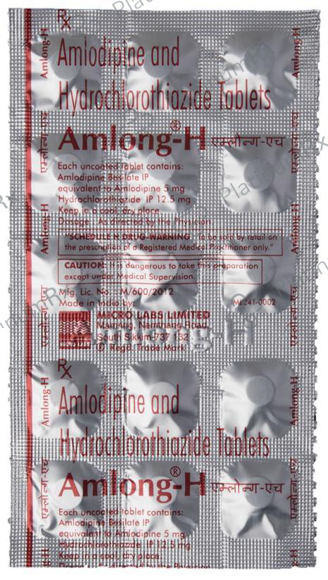 Amlong H 5/12.5mg Tablet 15s