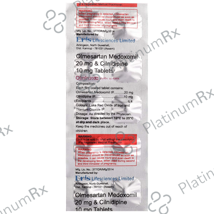 Olmin 20 LN 10/20mg Tablet 10s