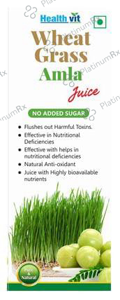 HealthVit Wheat Grass Amla Juice