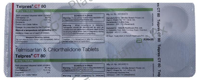 Telpres CT 12.5/80mg Tablet 10s