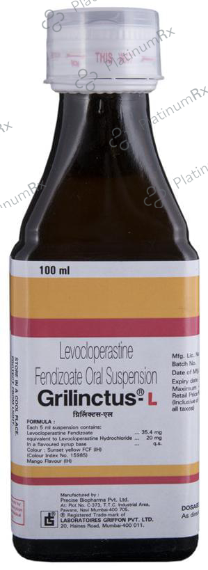 Grilinctus L 20mg Oral Suspension 100ml