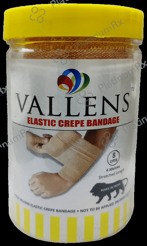Vallens Crepe Bandage 8cm x 4m