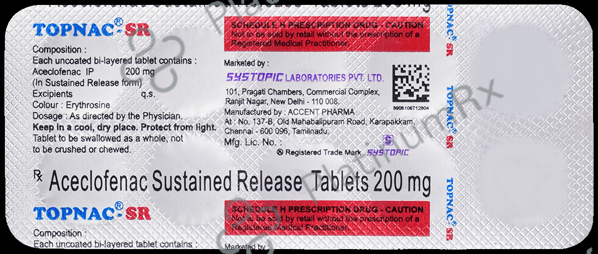 Topnac 200mg SR Tablet 10s