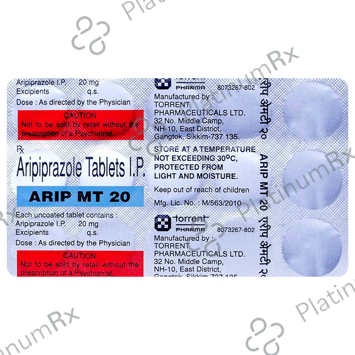 Arip MT 20mg Tablet 15s
