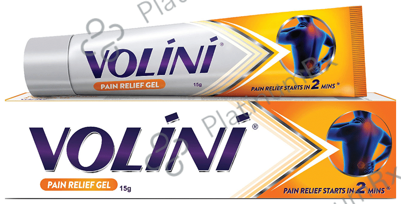 Volini Pain Relief Gel for Sprain, Muscle, Joint, Neck & Low Back Pain 15 gm