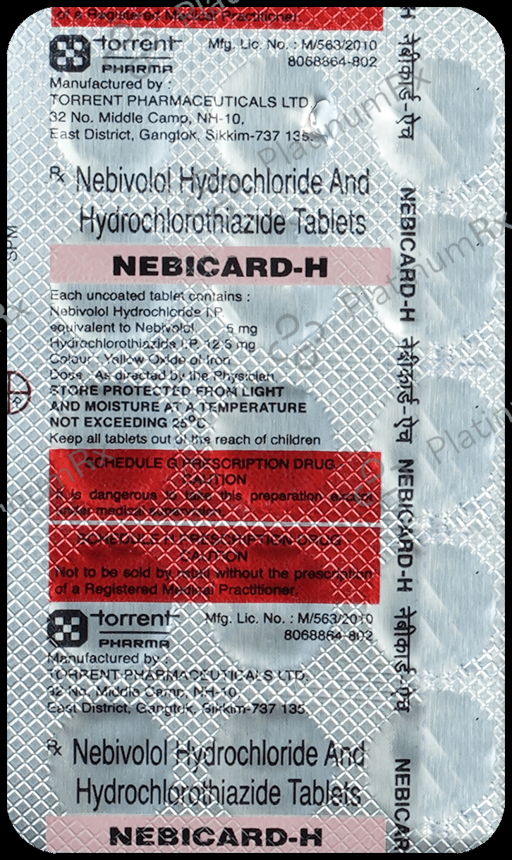 Nebicard H 12.5/5mg Tablet 15s