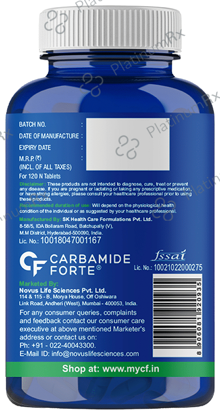 Carbamide Forte Multivitamin with Probiotics for Men - Boosts Gut Health, Bones, Joints & Digestive Health - Tablet 120 tablets