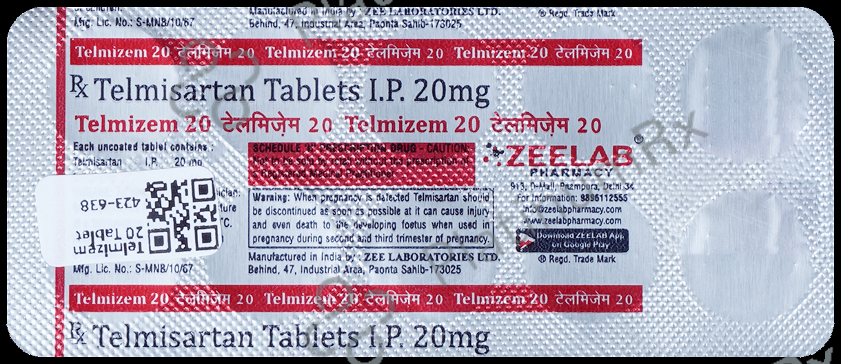 Telmizem 20 Tablet