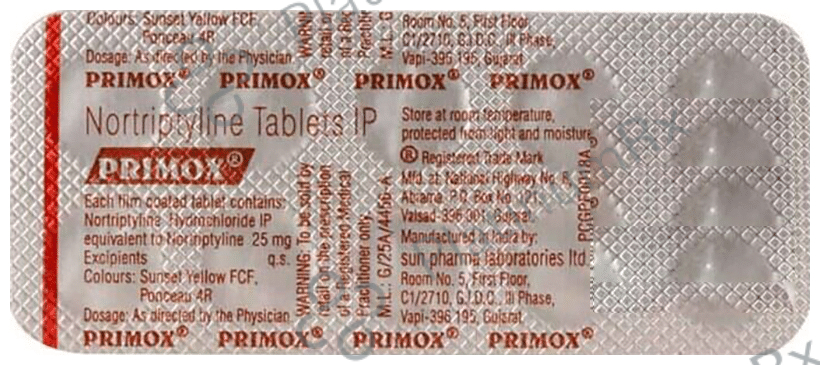 Primox 25mg Tablet 10s