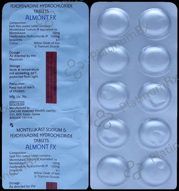 Almont FX 10mg/120mg Tablet