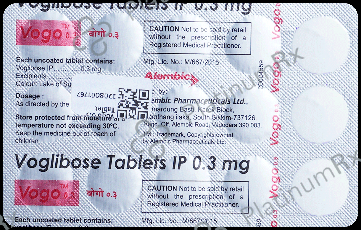 Vogo 0.3mg Tablet 15s