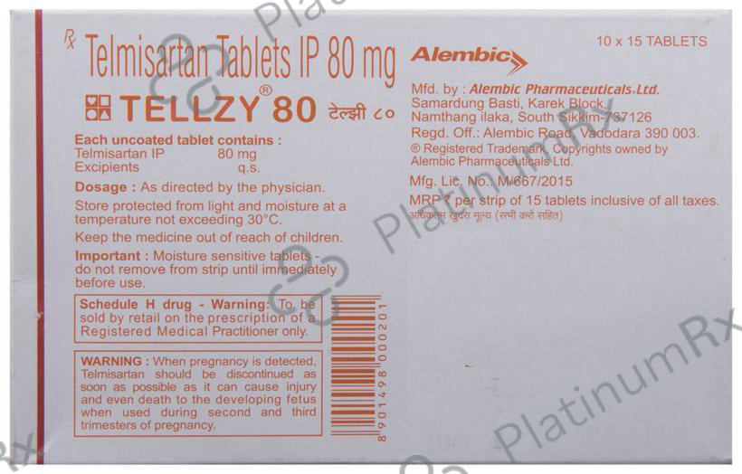 Tellzy 80mg Tablet 15s
