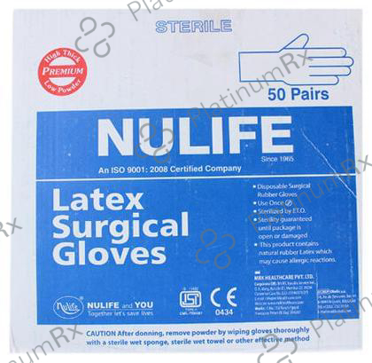 Nulife Sterile Powder Free Surgical Gloves 7.0
