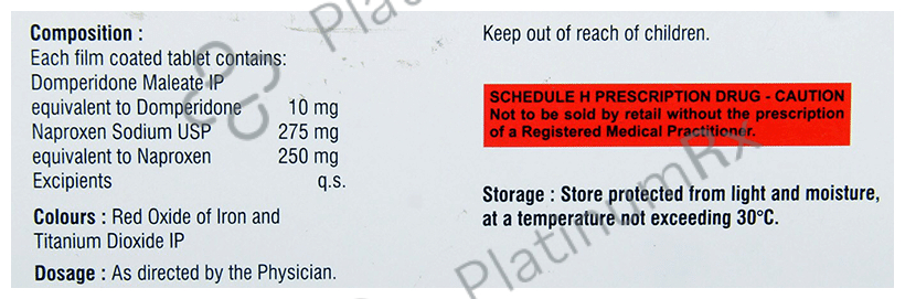 Macprox DP 250/10mg Tablet 10s