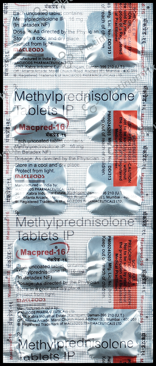 Macpred 16mg Tablet 10s