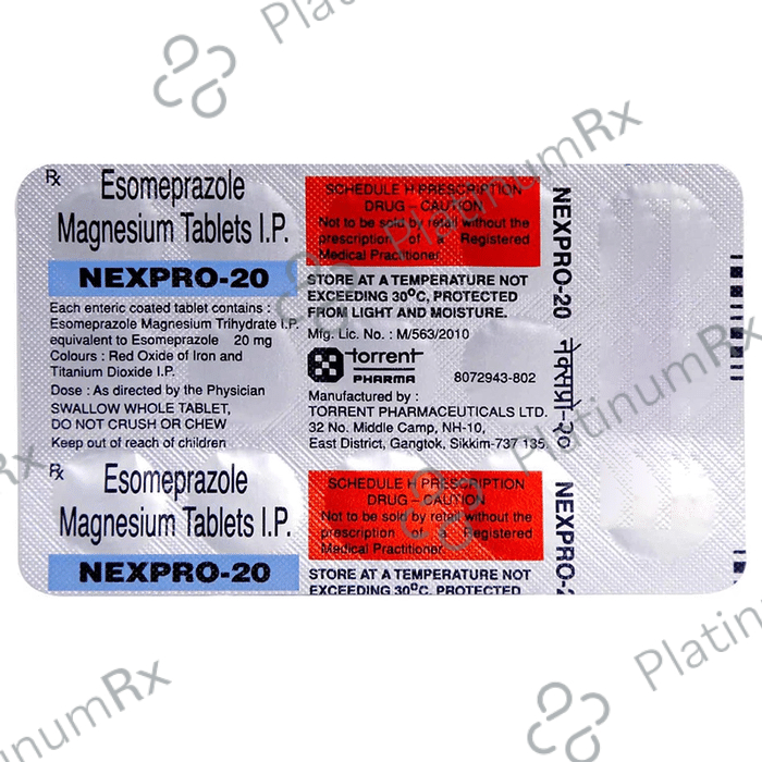 Nexpro 20mg Tablet 15s