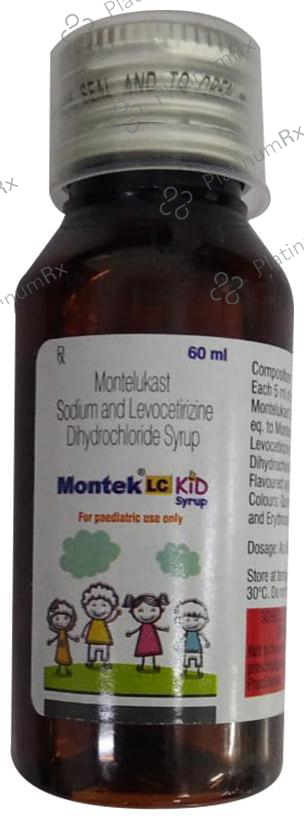 Montek LC Kid 2.5/4mg Syrup 60ml