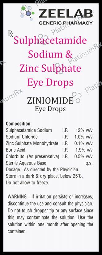 Ziniomide Eye Drop