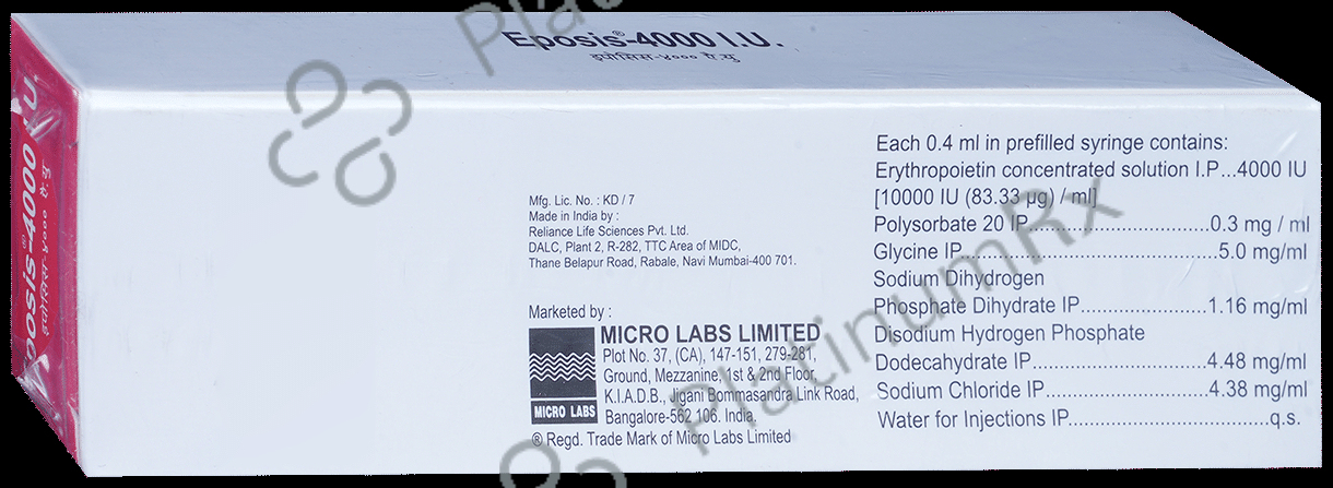 Eposis 4000IU Injection