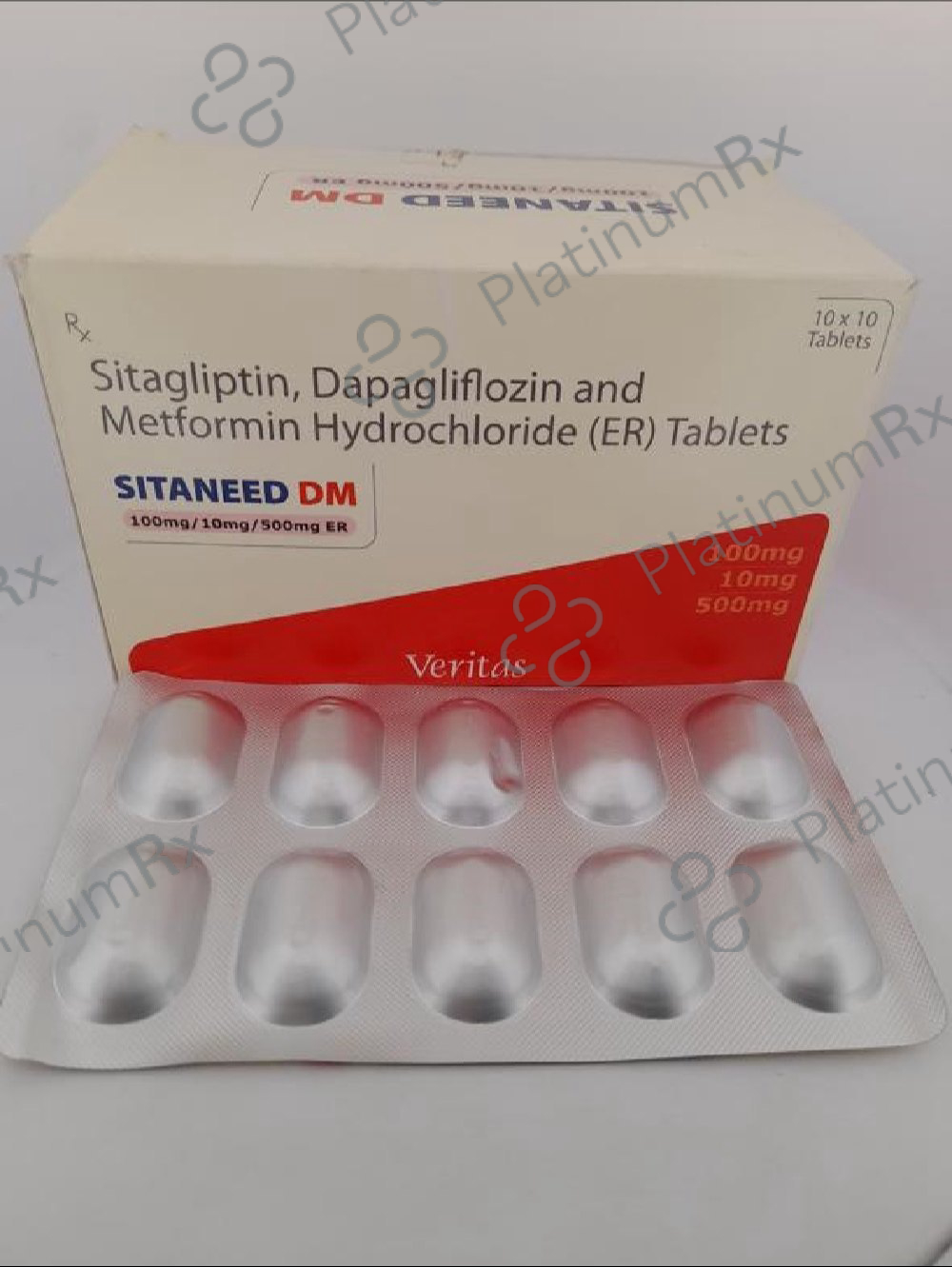 Sitaneed Dm 100/10/1000mg ER Tablet 10s