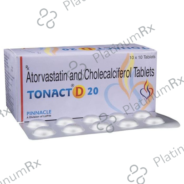 Tonact D 20 20/1000IU Tablet 10s