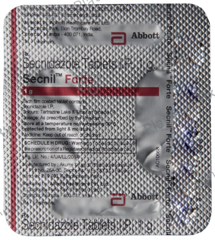 Secnil Forte 1000mg Tablet 2s