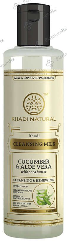 Khadi Naturals Cucumber and Aloevera Cleansing Milk