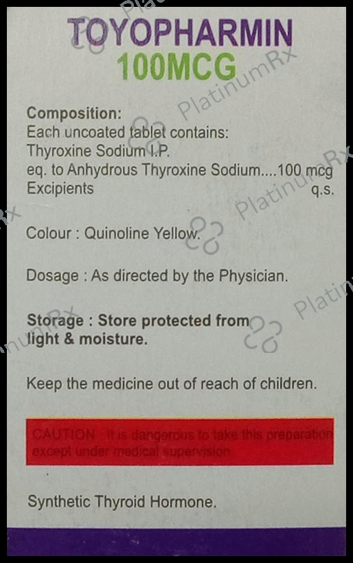 Toyopharmin 100mcg Tablet