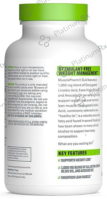 Muscle Pharm Essential CLA 1000mg Softgels 90 capsules