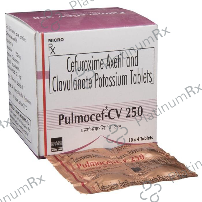 Pulmocef CV 250/62.50mg Tablet 10s