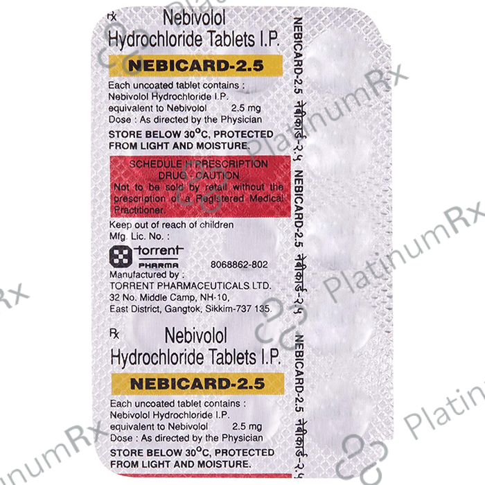 Nebicard 2.5mg Tablet 15s